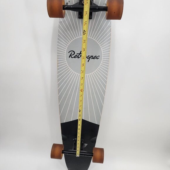 Retrospec Zed Pewter Pointe Top Mount Bamboo Kicktail Longboard Skateboard 44 in - Picture 13 of 16